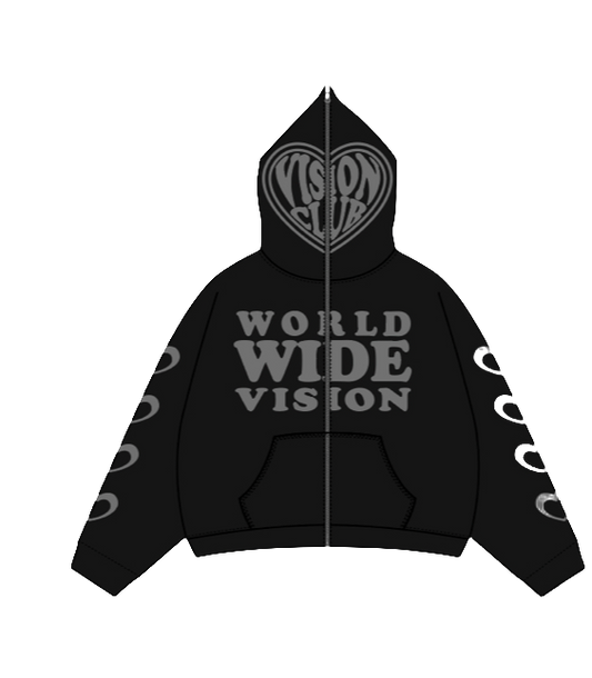vision club Full zip hoodie